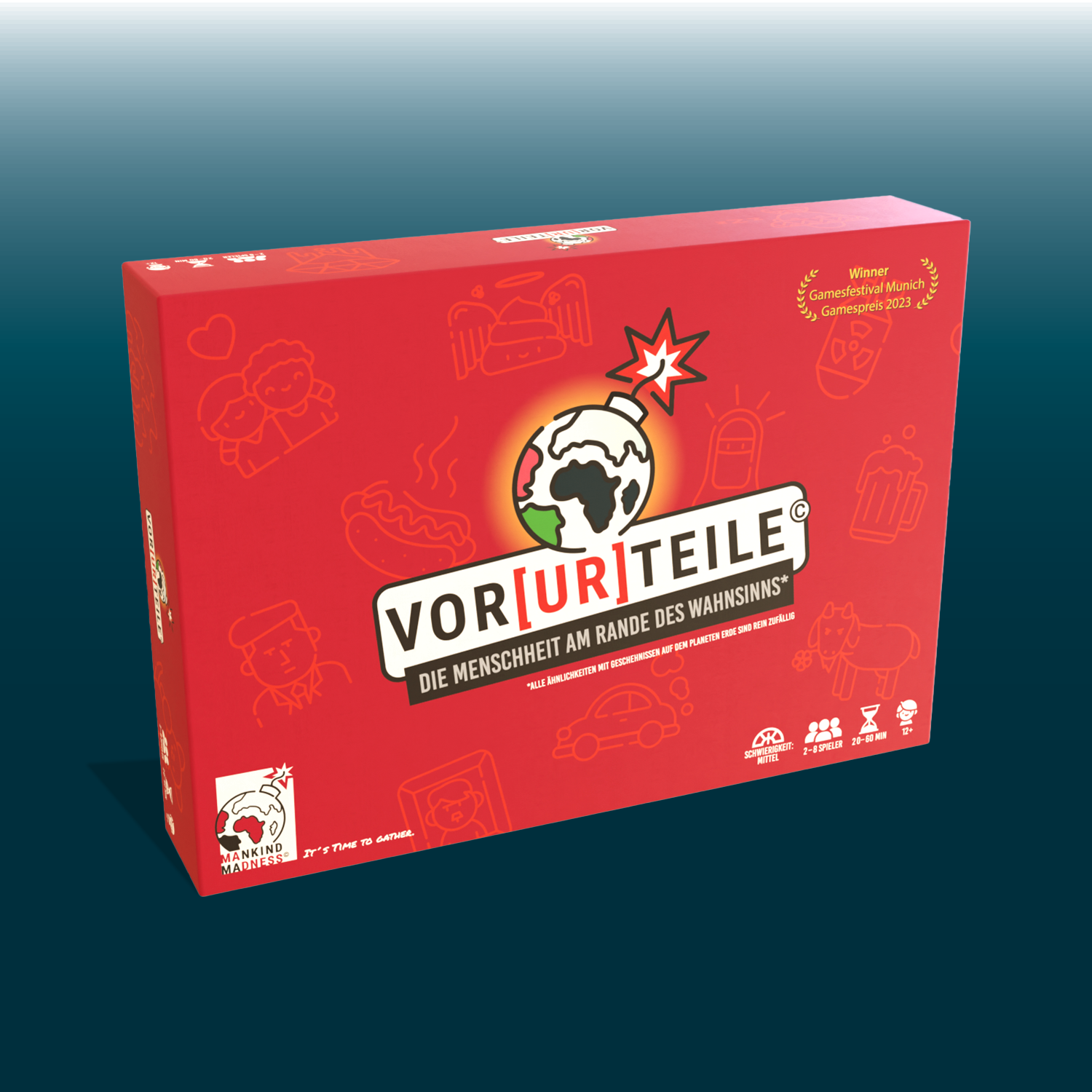 Vorurteile das Brettspiel, Frontansicht